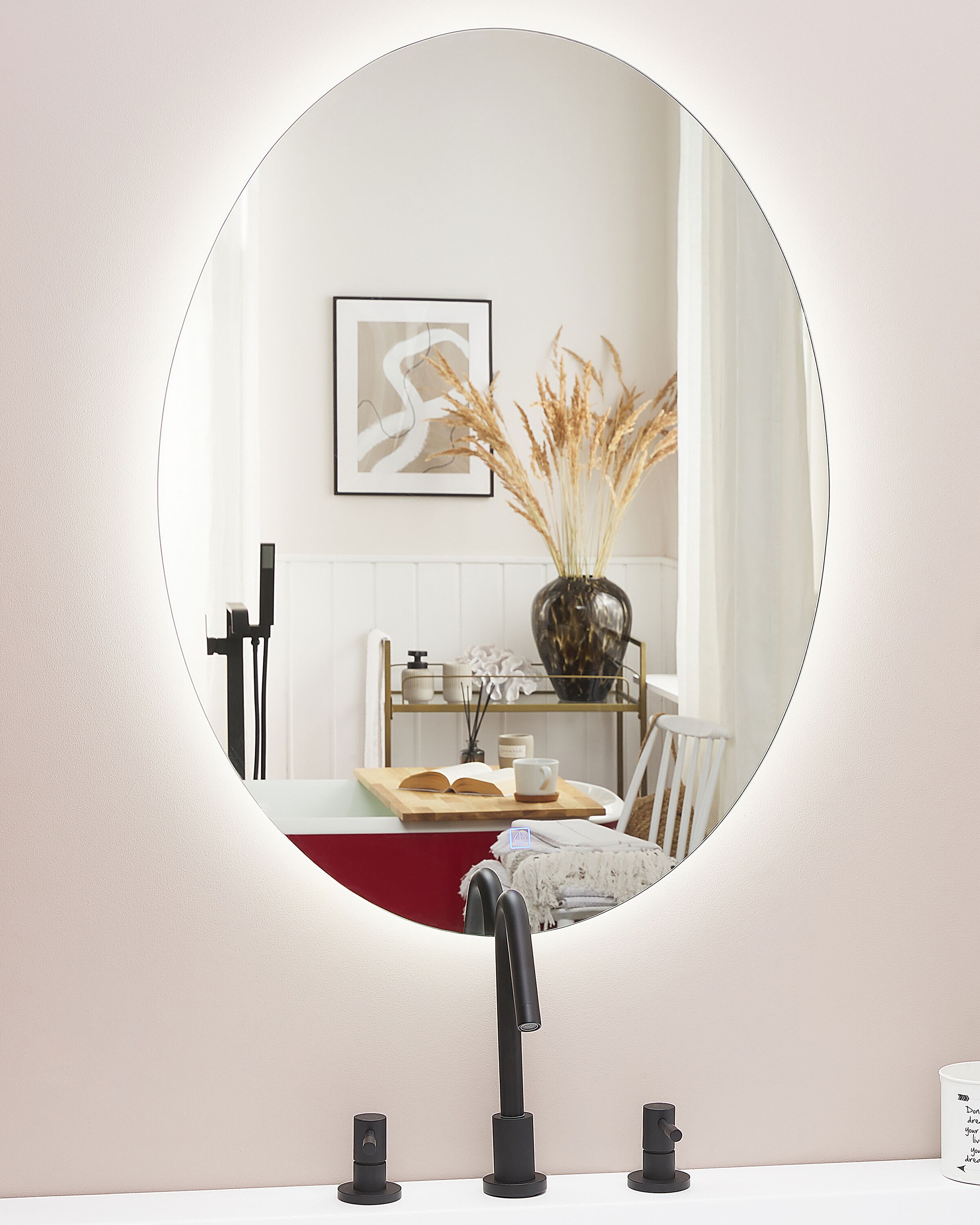 LED Bathroom Mirror MAZILLE 60 cm 80 cm Silver