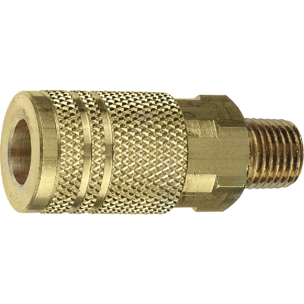 Tru-Flate Industrial/Milton Series Push-to-Connect 3/8 In. MNPT Coupler