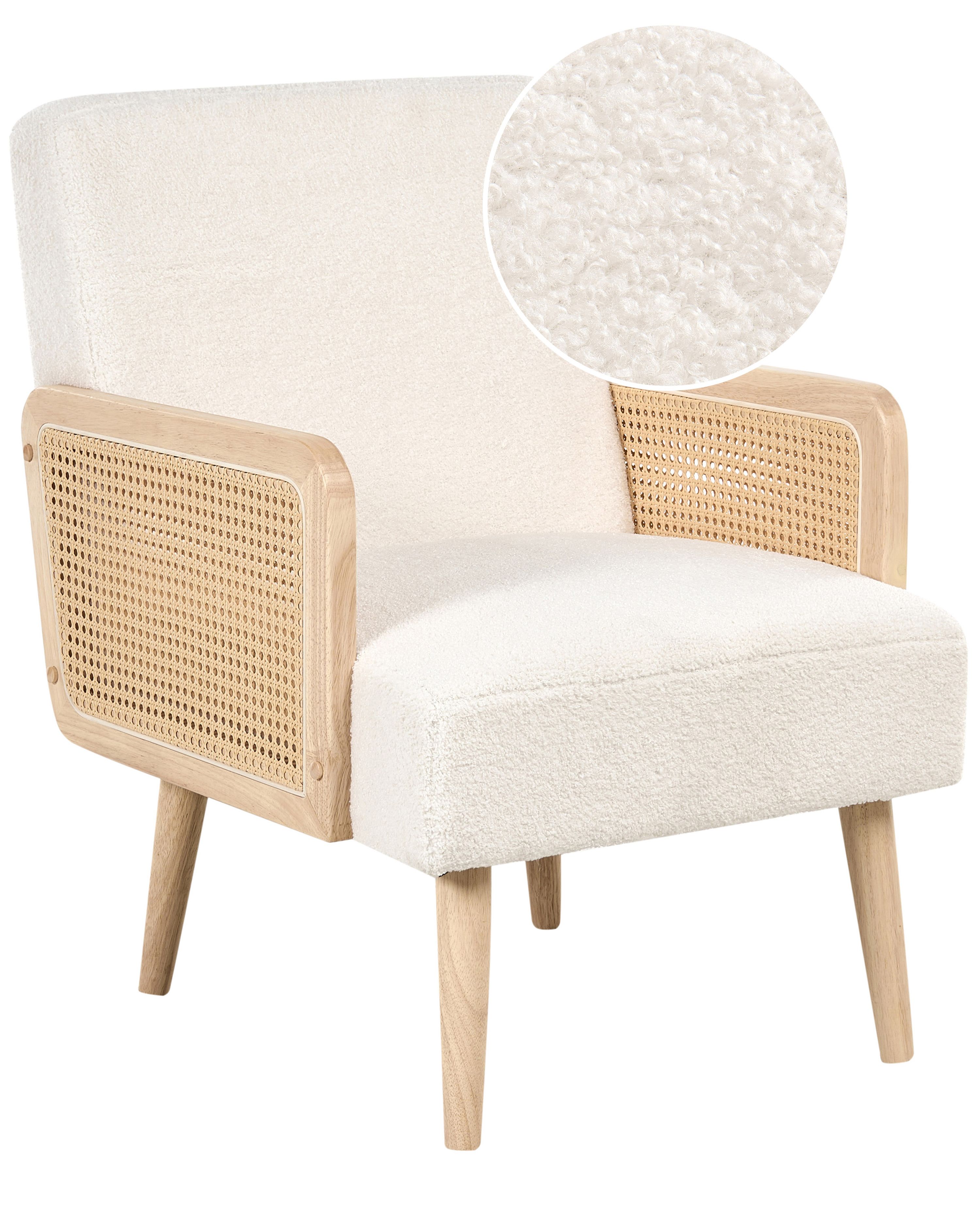 Armchair HOJBY Boucle Off-White