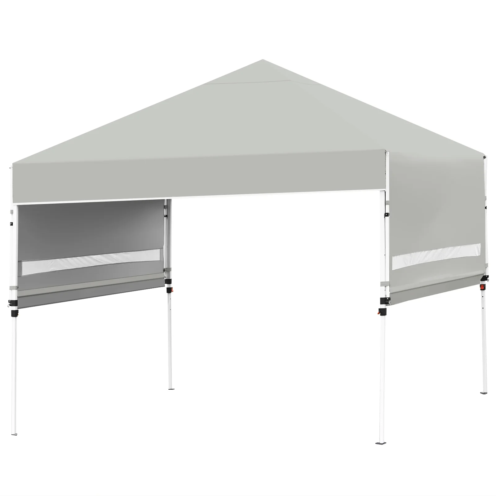 Patiojoy 10x17ft Pop up Canopy 3 Height Adjustment Folding Tent with Roller Bag White - Image 17