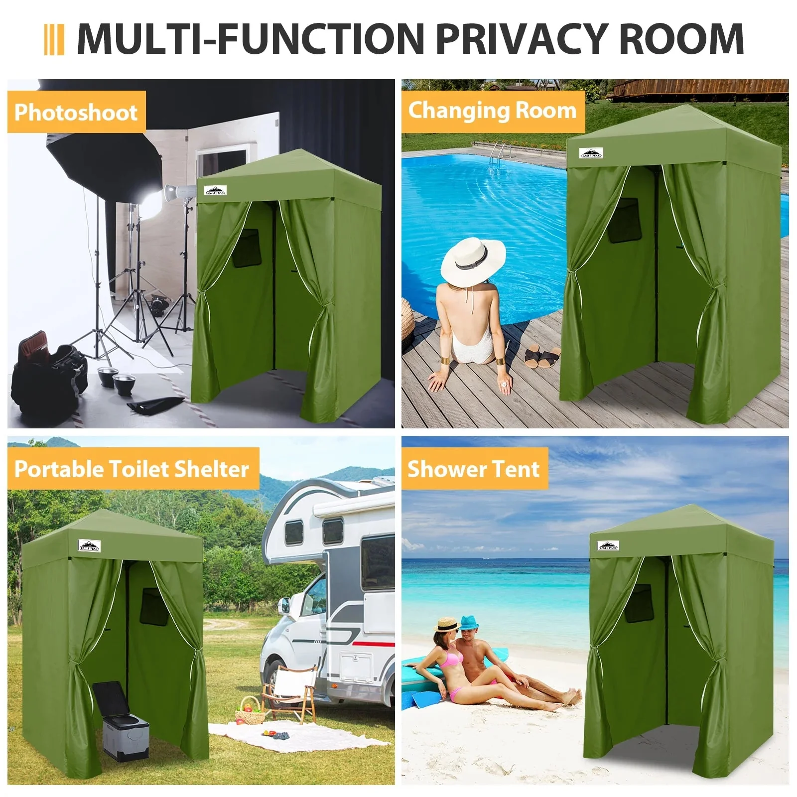 EAGLE PEAK Ultra Compact 4 ft x 4 ft Pop-Up Changing Room Canopy - Flex - Image 183 EAGLE PEAK Ultra Compact 4 ft x 4 ft Pop-Up Changing Room Canopy - Flex - Image 183