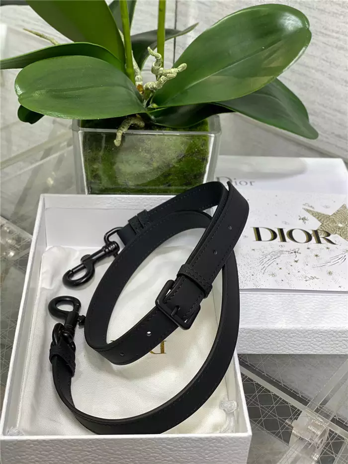 Saddle Bag with Strap Black Ultramatte Calfskin1:1High-quality replica
