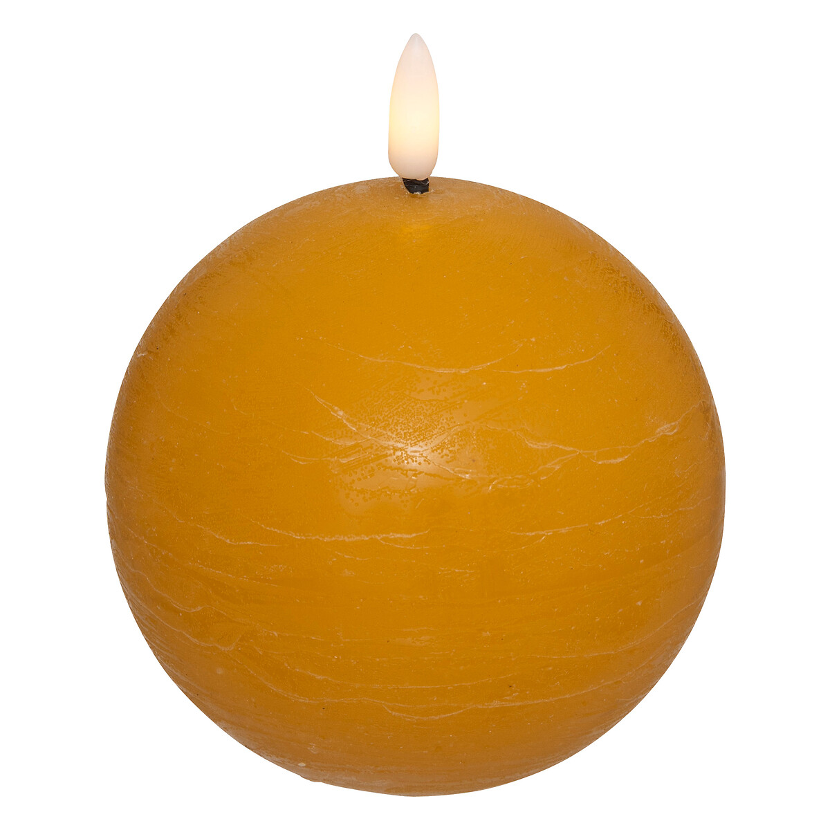 "Molia" LED ball candle Yellow, D.10 cm