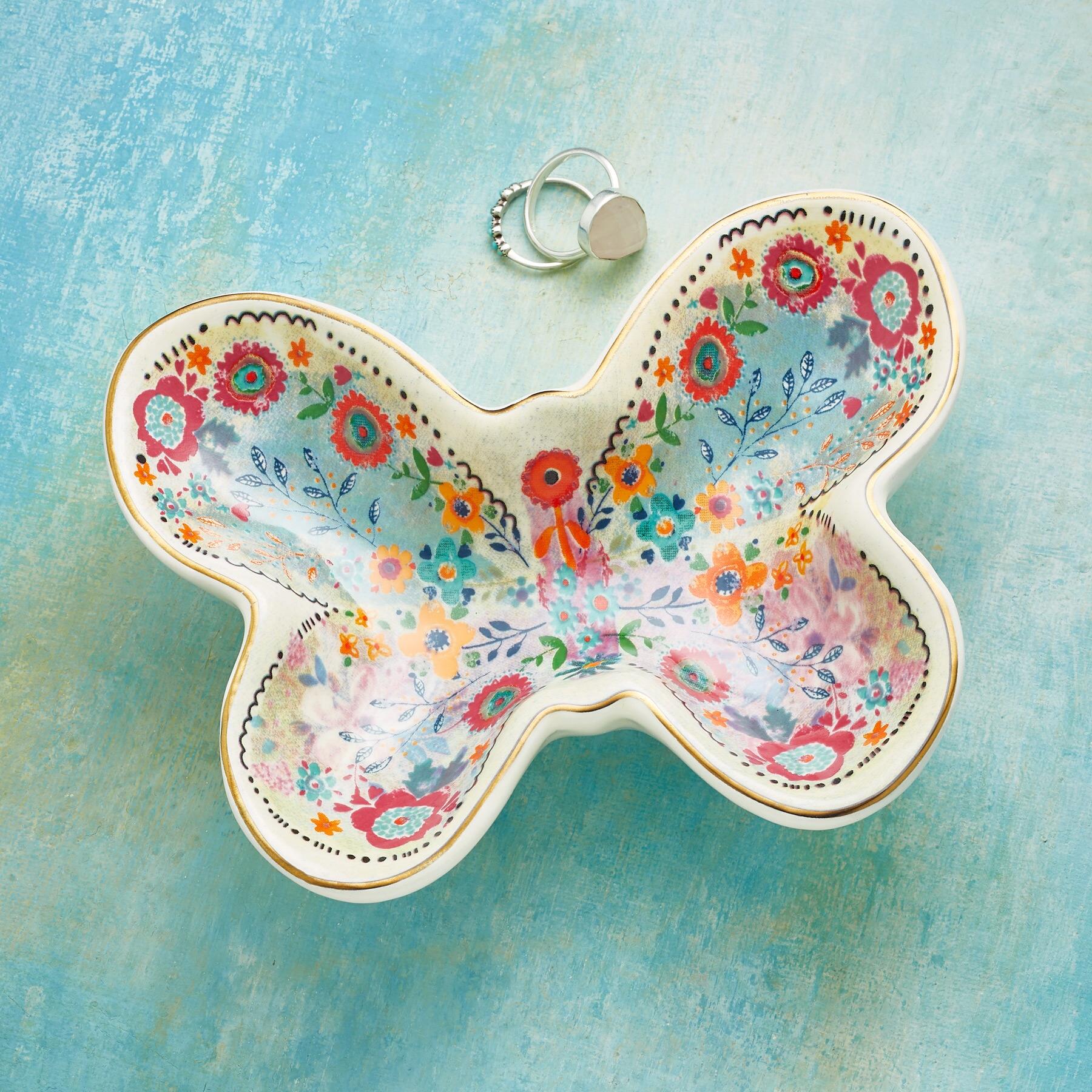 Spring Jardin Butterfly Dish - Sundance Clothing