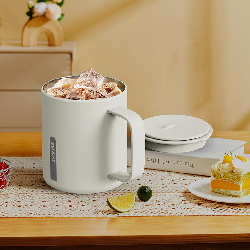 Modern 316 Stainless Steel Office Cup Tea Thermos Water Cup Drink Thermos Cup Coffee Mug for Office Advertising Gift