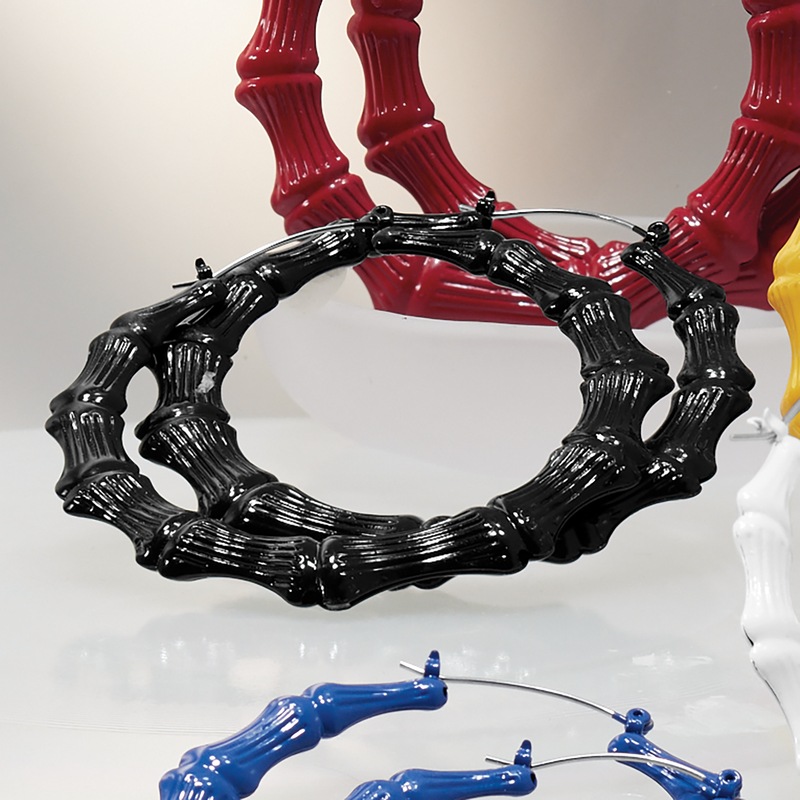 Color Bamboo Hoops - MIDNIGHT VELVET CATALOG