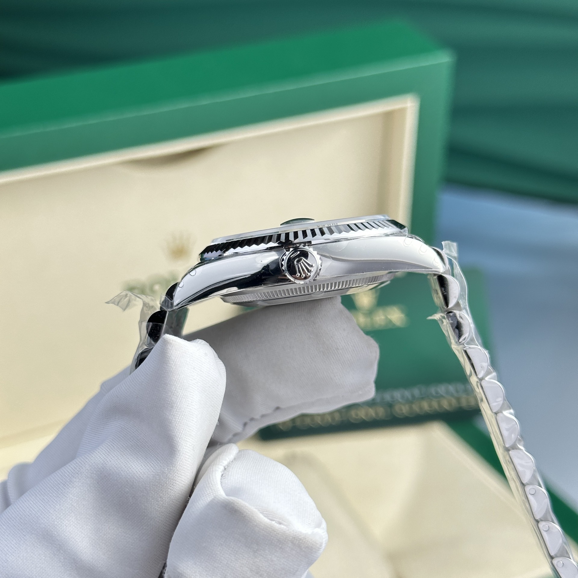 Rolex Replica Watch DateJust 126234 Dial Green VS Factory 36mm - Top club