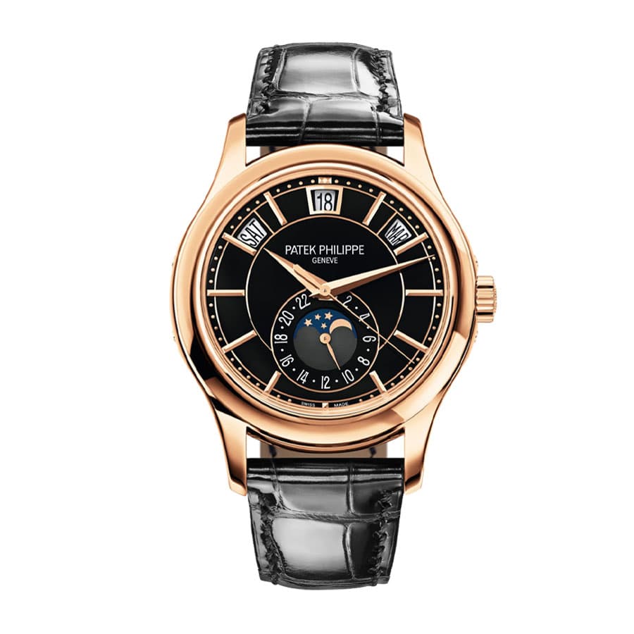 Patek Leather Black 5205R-010 Replica - Top club