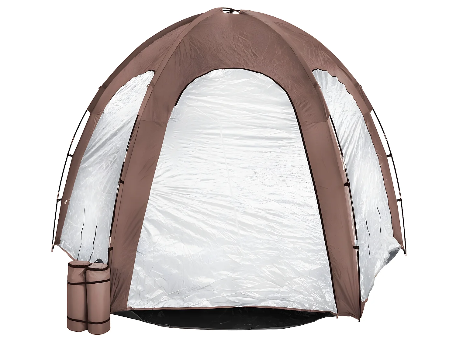 WATERCLIP Tente dôme abri de piscine et spa - 3.4m x 3.9m H2.2m