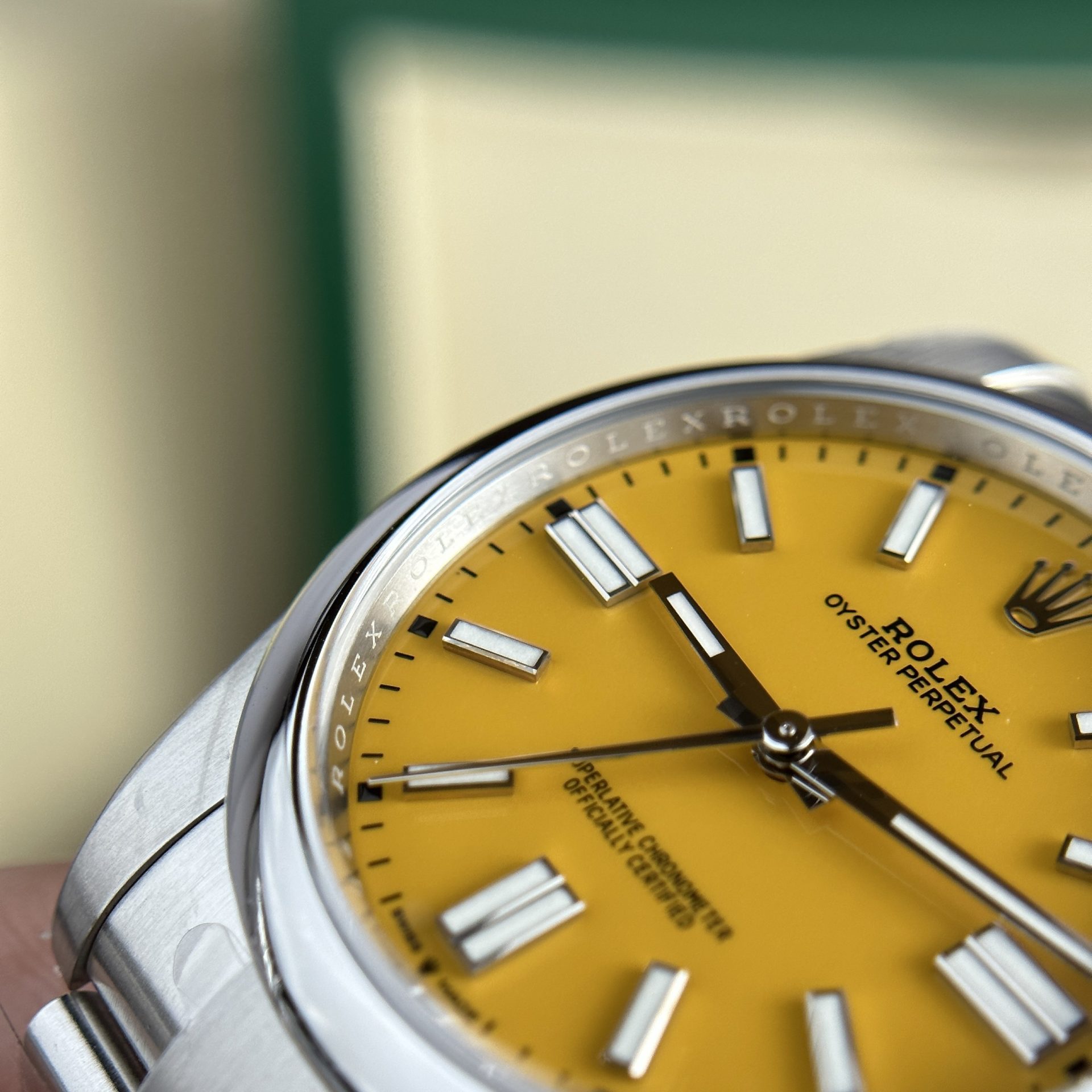 Rolex Clone Watch Oyster Perpetual 124300 Yellow Dial Clean Factory 41mm - Top club