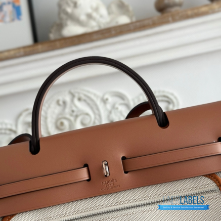 Hermès Herbag Zip 31 Bag | 31x25x10 cm | Luxury Canvas & Leather Shoulder Bag for Women | Spacious Everyday Hermès Tote1:1High-quality replica
