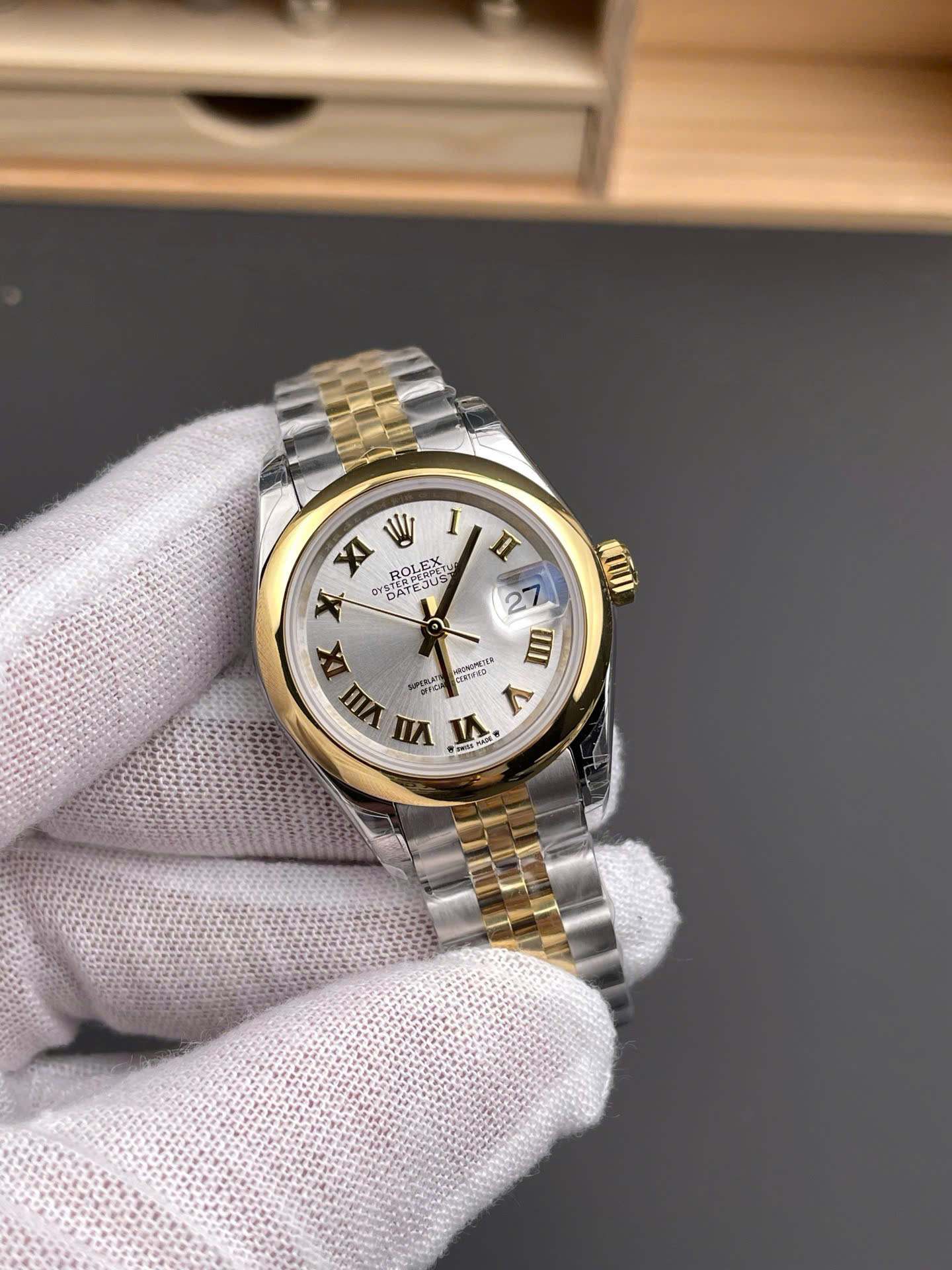 Rolex High End Watch Replicas Lady-Datejust M279163-0024 Automatic Swiss Movement 28mm - Elite Watch Atelier