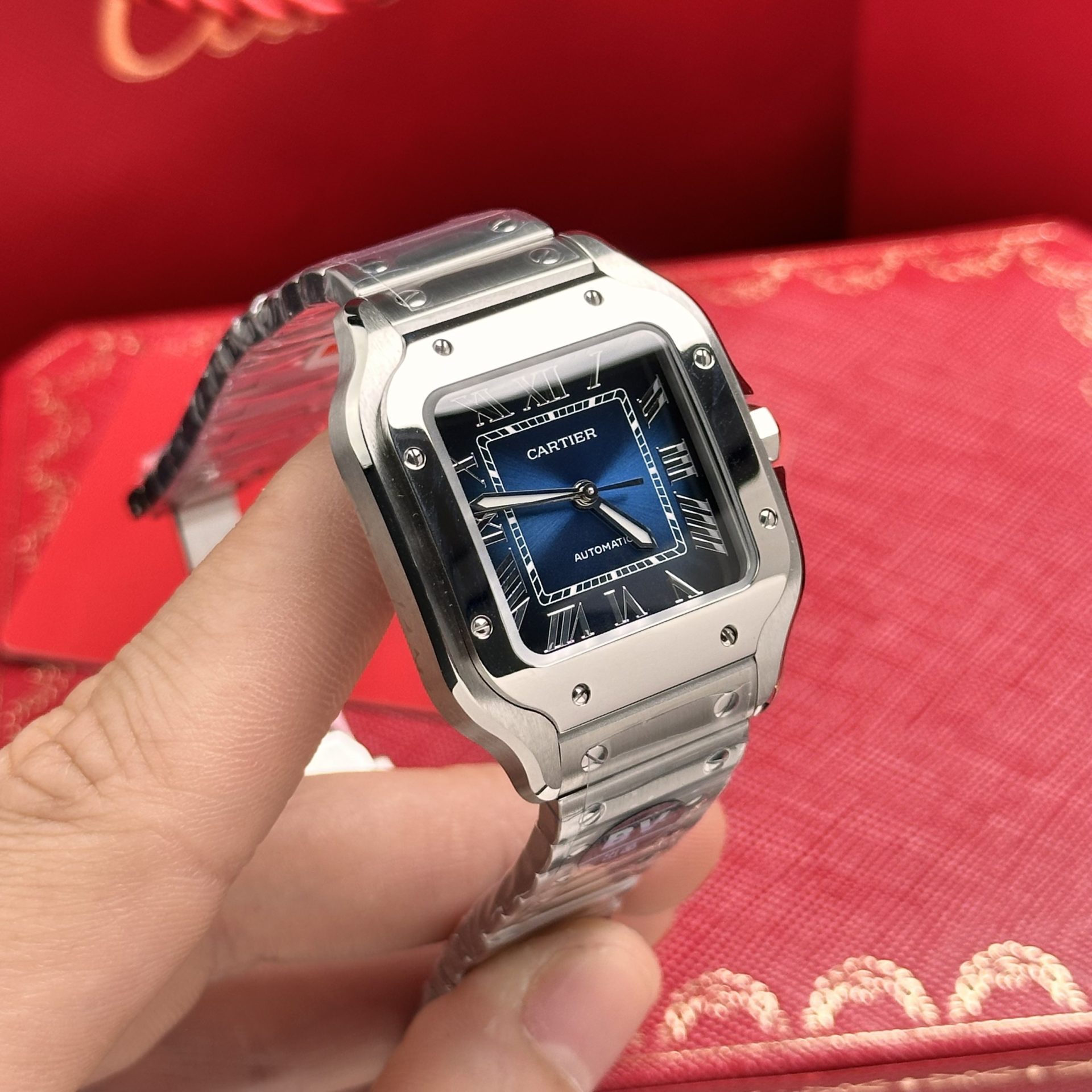 Cartier Replica Watch Santos WSSA0063 Blue Dial BV Factory 35mm - Top club