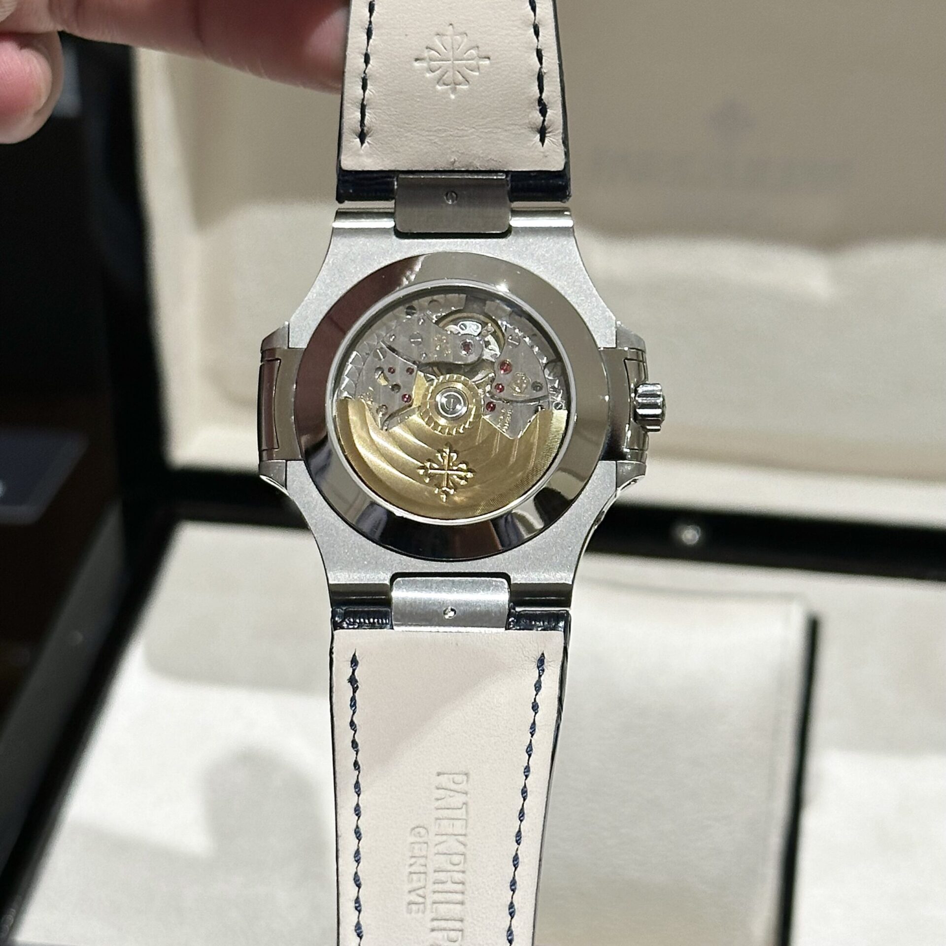 Patek Philippe 5726 Replica 1:1 Watch Blue Dial Leather Strap PPF 40.5mm - Top club