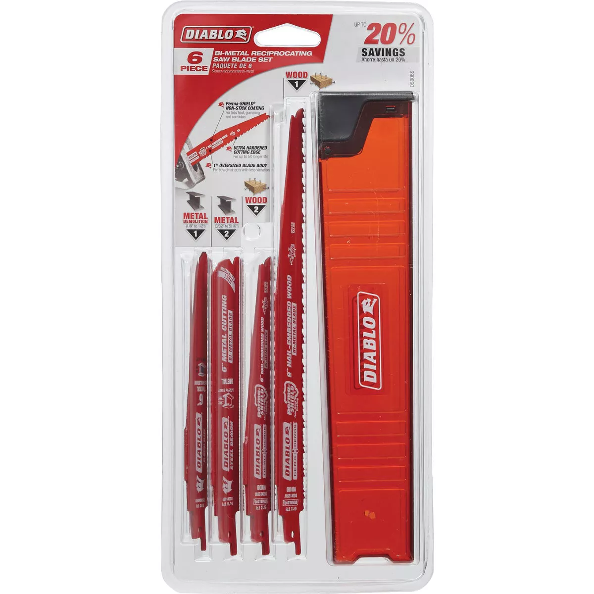 Diablo 6-Piece Demolition Reciprocating Saw Blade Set