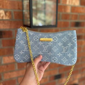 Louis Vuitton Liv Pochette in Blue Denim1:1High-quality replica