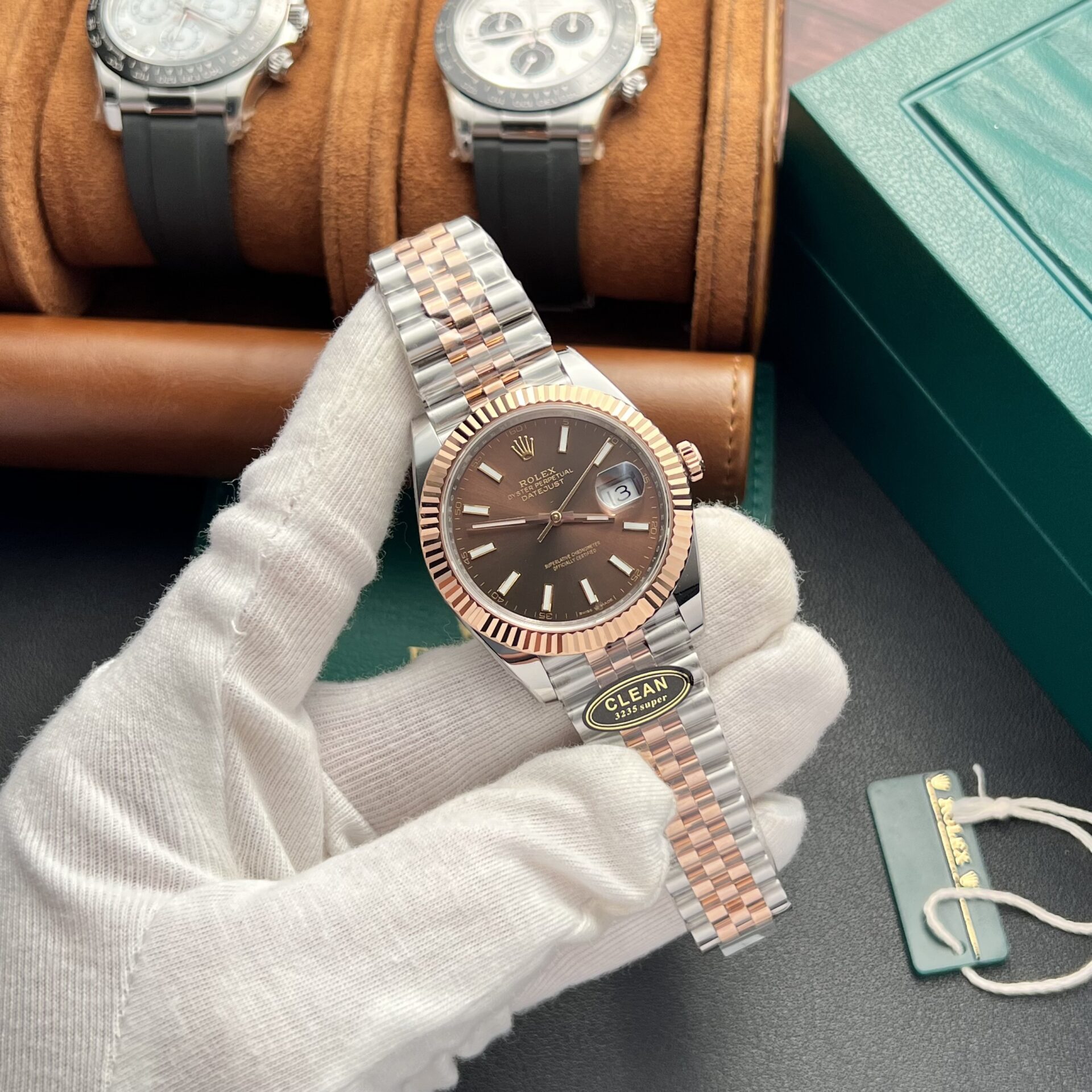 Rolex Replica Watch DateJust 126331 Dial Chocolate Clean Factory 41mm - Elite Watch Atelier