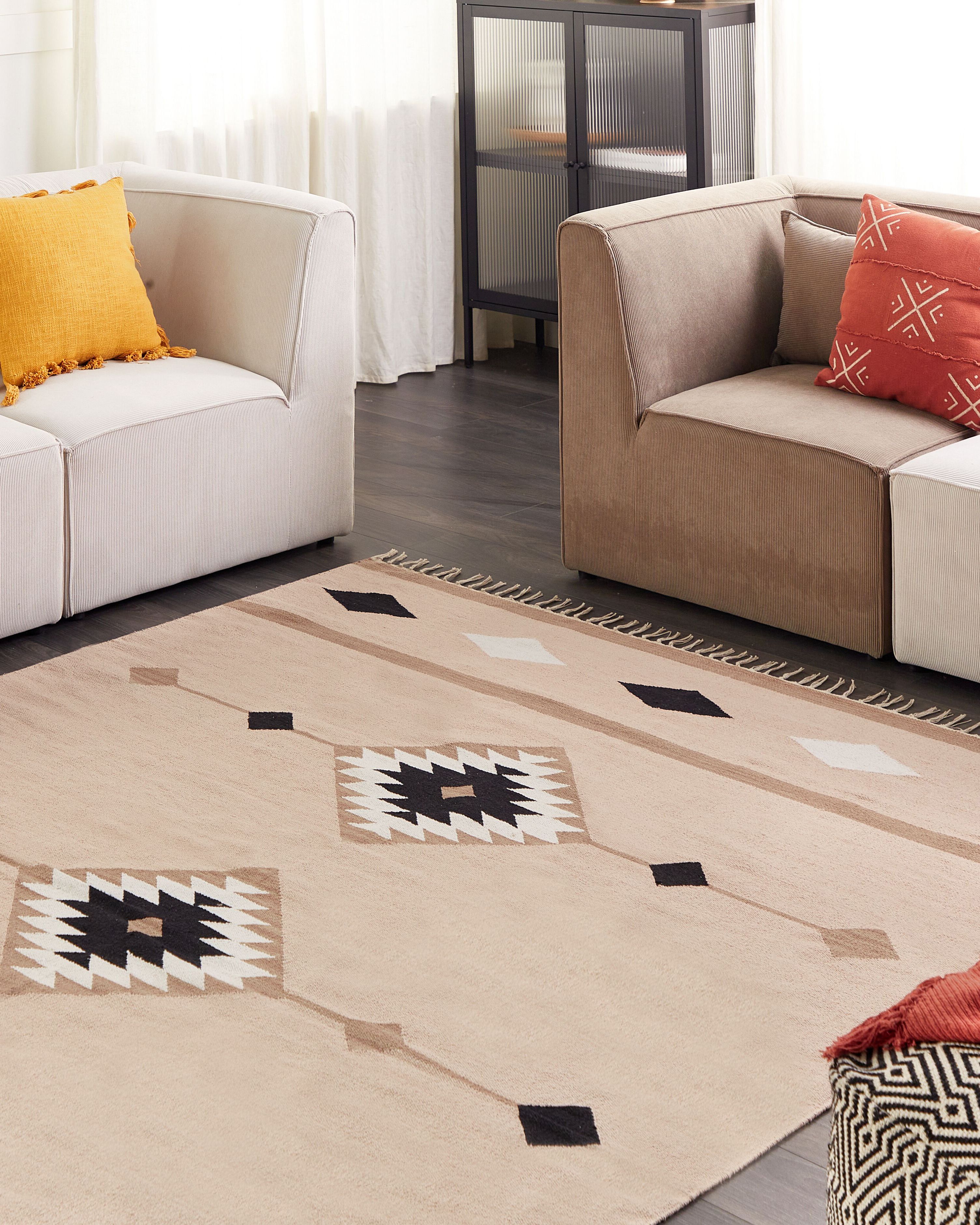 Rug BERDIK Multicolour 200 x 300 cm Cotton Kilim