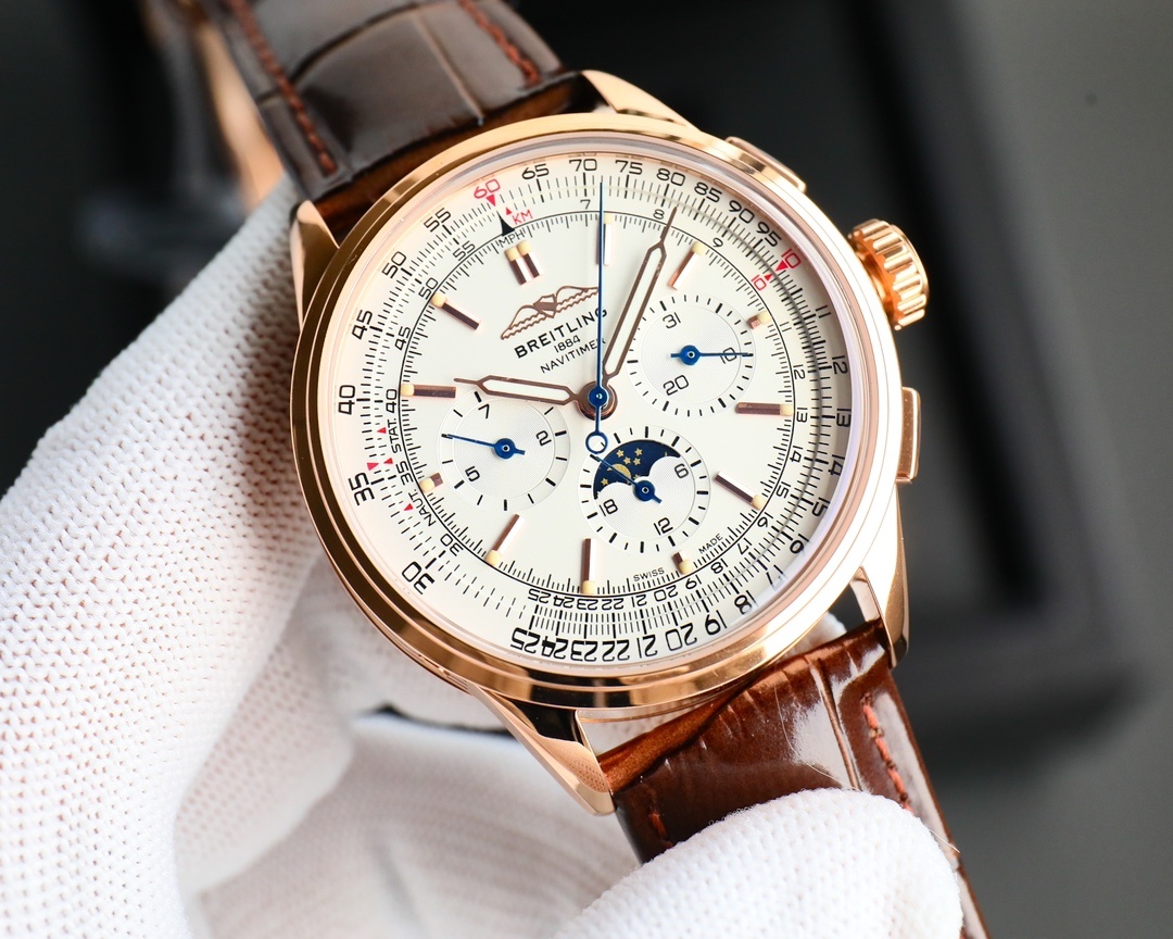 BREITLING, REF. RB2510, PREMIER B25 DATORA 42, 18K PINK GOLD(1:1 replica) - Top club