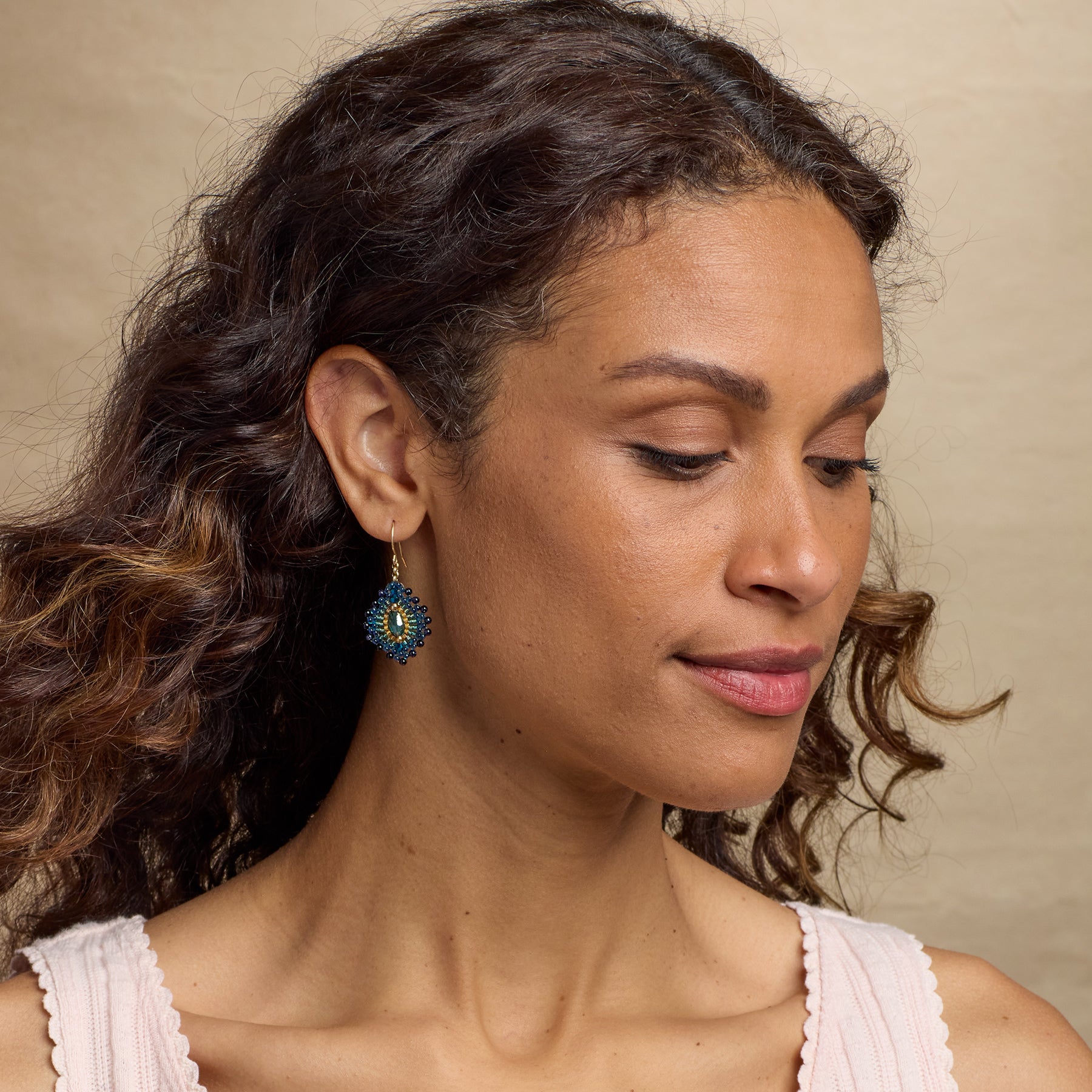 Blue Plume Earrings - Sundance Clothing