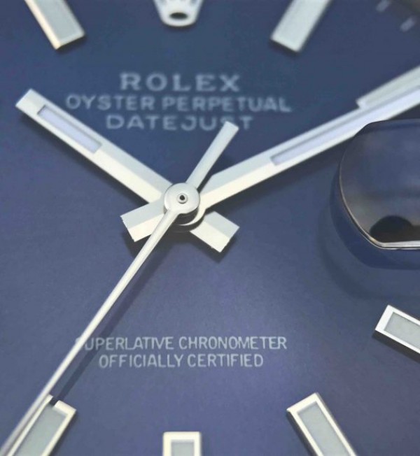 Replica Rolex DateJust 41mm SS 116200 Polished Bezel Blue Dial 904L SS Bracelet SA3235 - Elite Watch Atelier