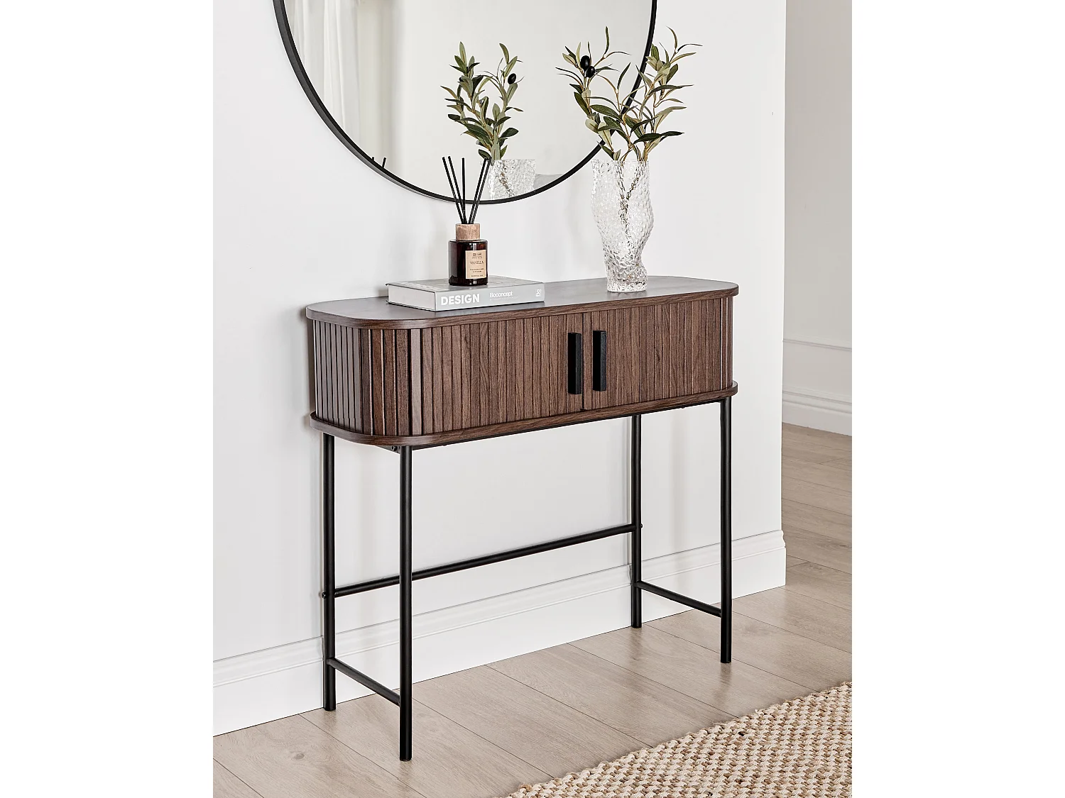 Console BRADLEY Marron foncé