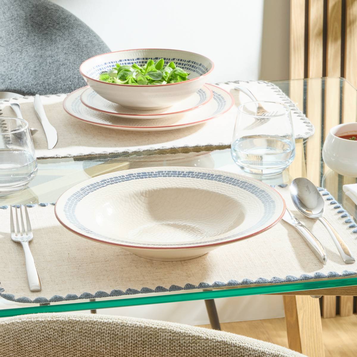 Pasta plate "Morgane" Stoneware (ceramic), D.28 cm