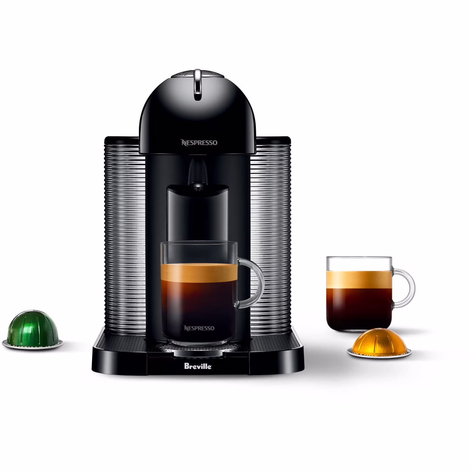 Breville Nespresso Vertuo Coffee & Espresso Single-Serve Machine in Matte Black - Image 3