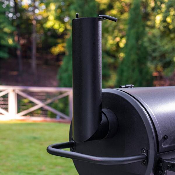 Grand Champ Charcoal Grill and Offset Smoker in Black - Image 12