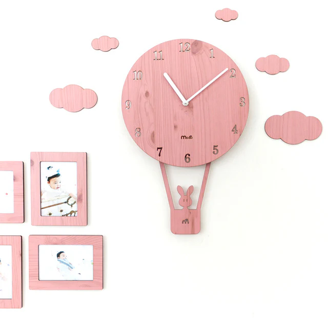 Swing Creative Cartoon Wall Clock