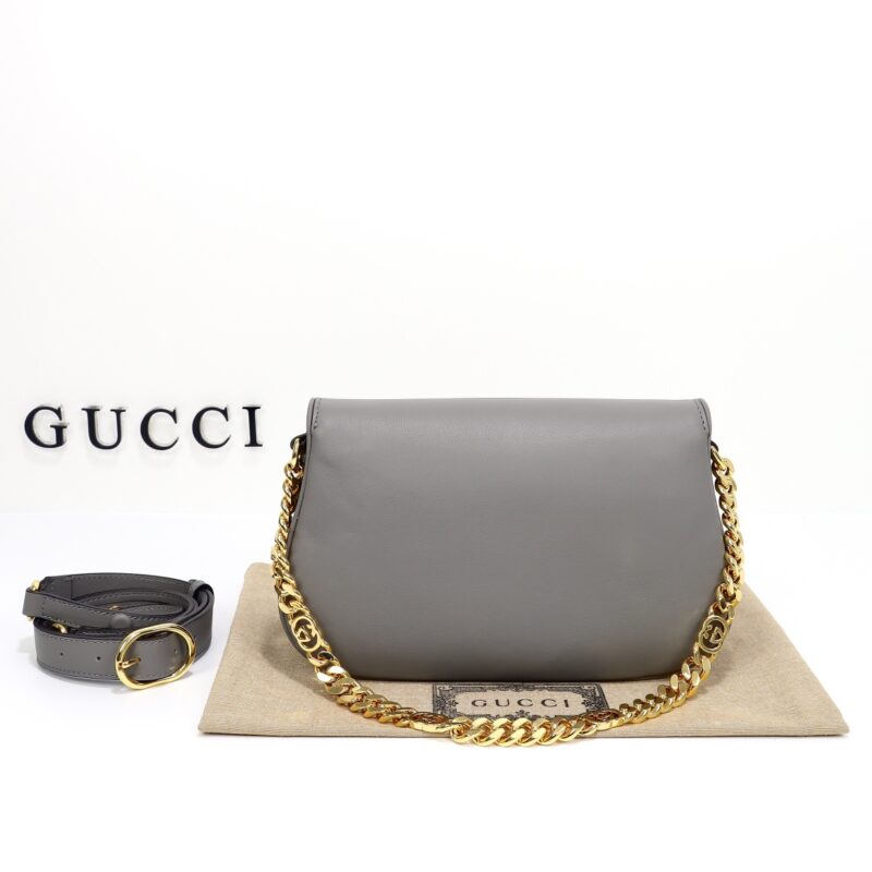Replica Gucci Blondie Leather Grey1:1High-quality replica