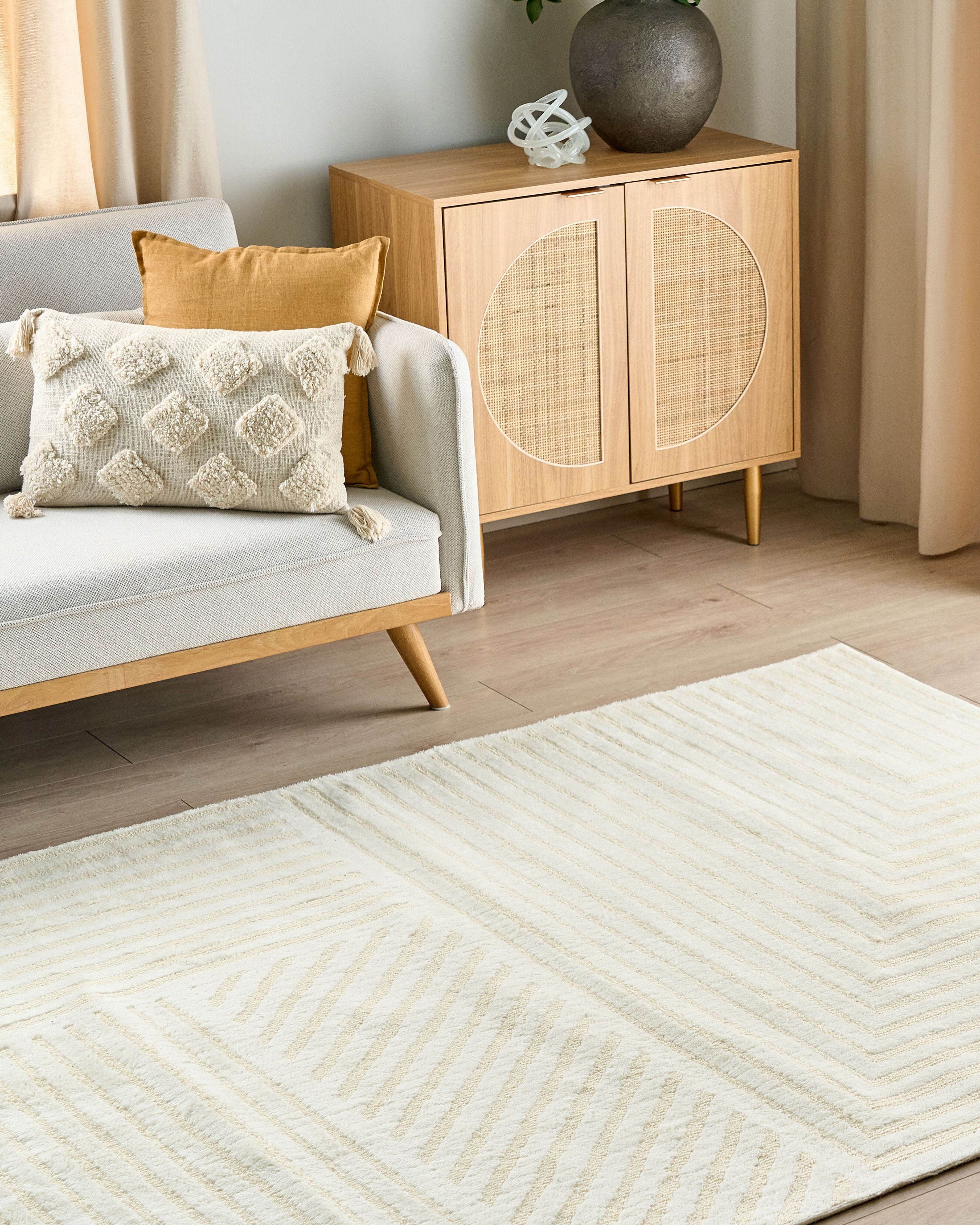 Rug ABEGUM Beige 200 x 300 cm Wool