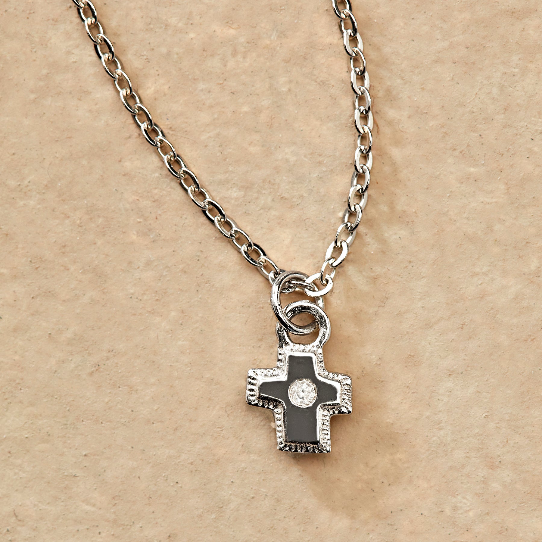 Silver Bright Faith Necklace - Sundance Clothing