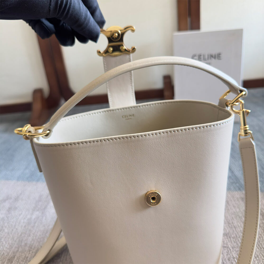 CELINE SMALL BUCKET LOUISE IN SMOOTH CALFSKIN(HIGH-END GRADE)1:1High-quality replica