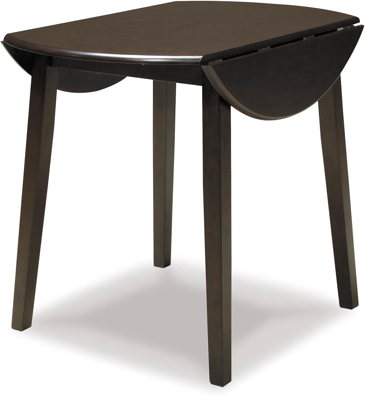 Signature Design by Ashley Hammis Round Dining Room Drop Leaf Table, Seats up to 4, Hinged Drop Leaves, Wood, 36.38