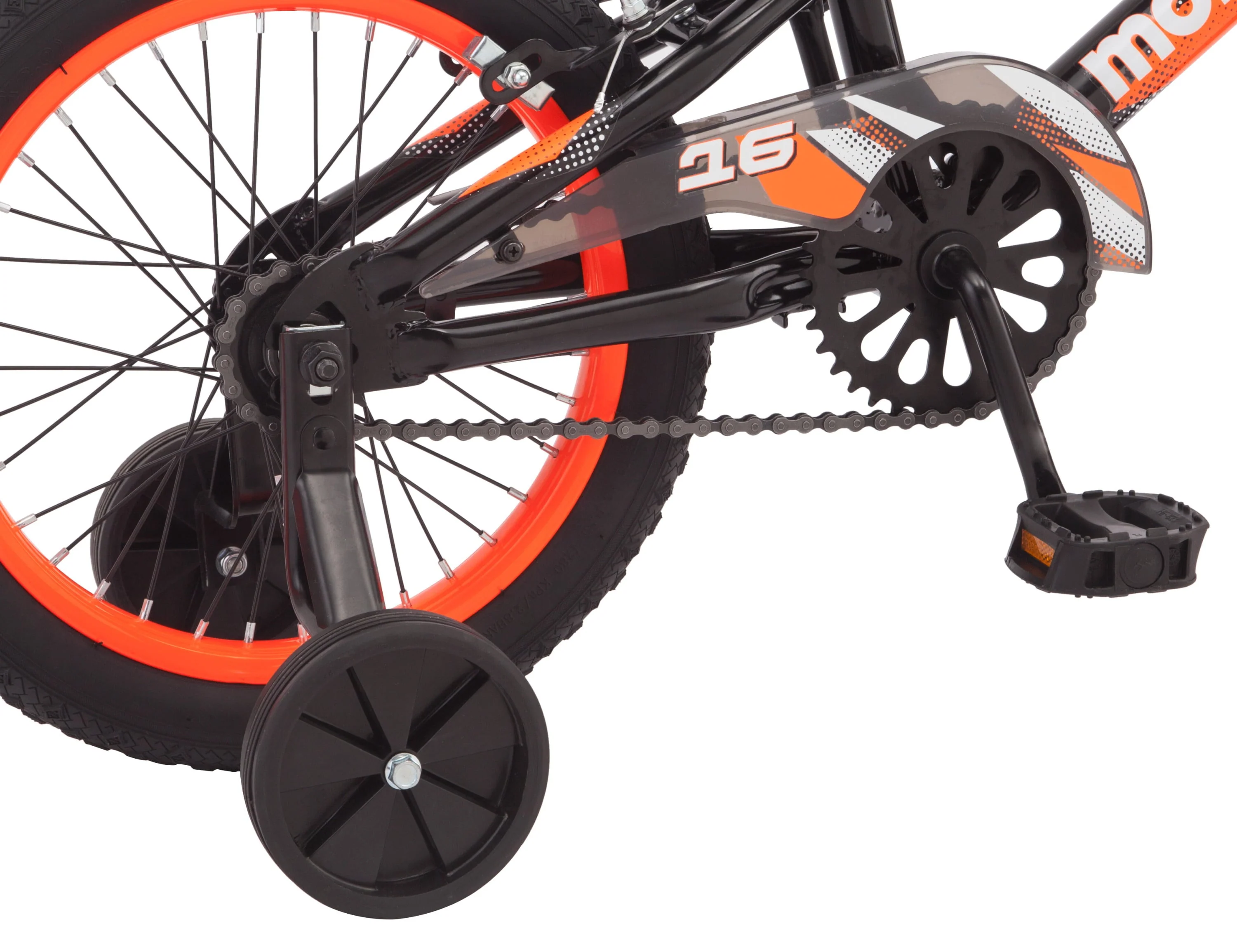 Mongoose 16" Mutant Kid's BMX Bike, Ages 3-5, Black & Orange - Image 7
