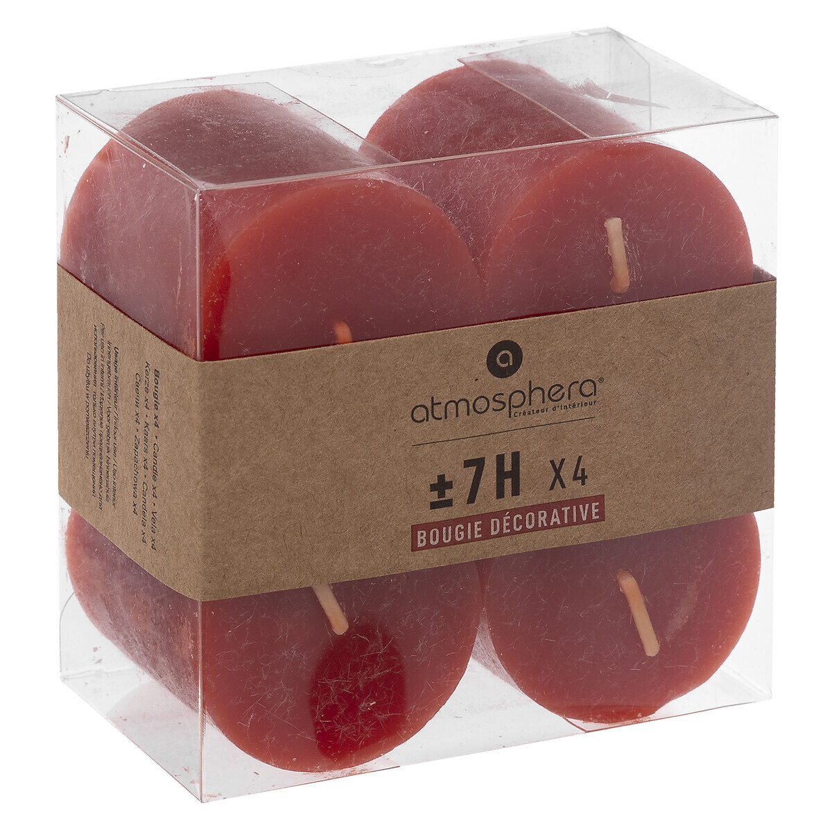 Rustic candle Red, 60g