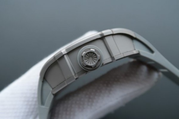 Replica Richard Mille RM027 SS Skeleton Dial Gray Inner Bezel Gray Rubber Strap 6T51 - Top club