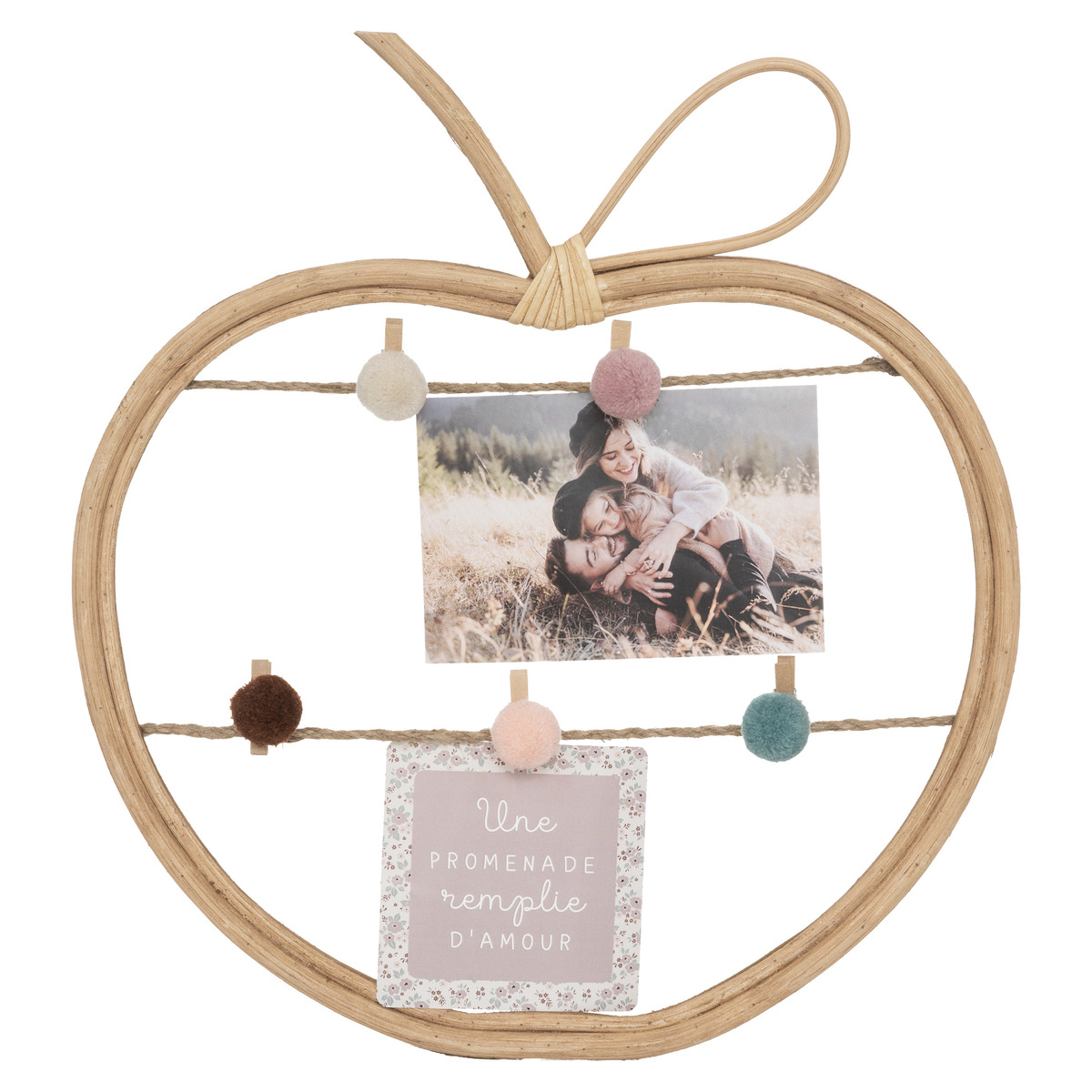 Kids photo holder Rattan, 35x30 cm