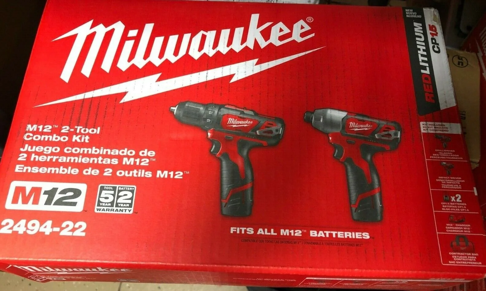 Milwaukee 2494-22 Kit with Free M12 2.0Ah Compact Battery - Image 3