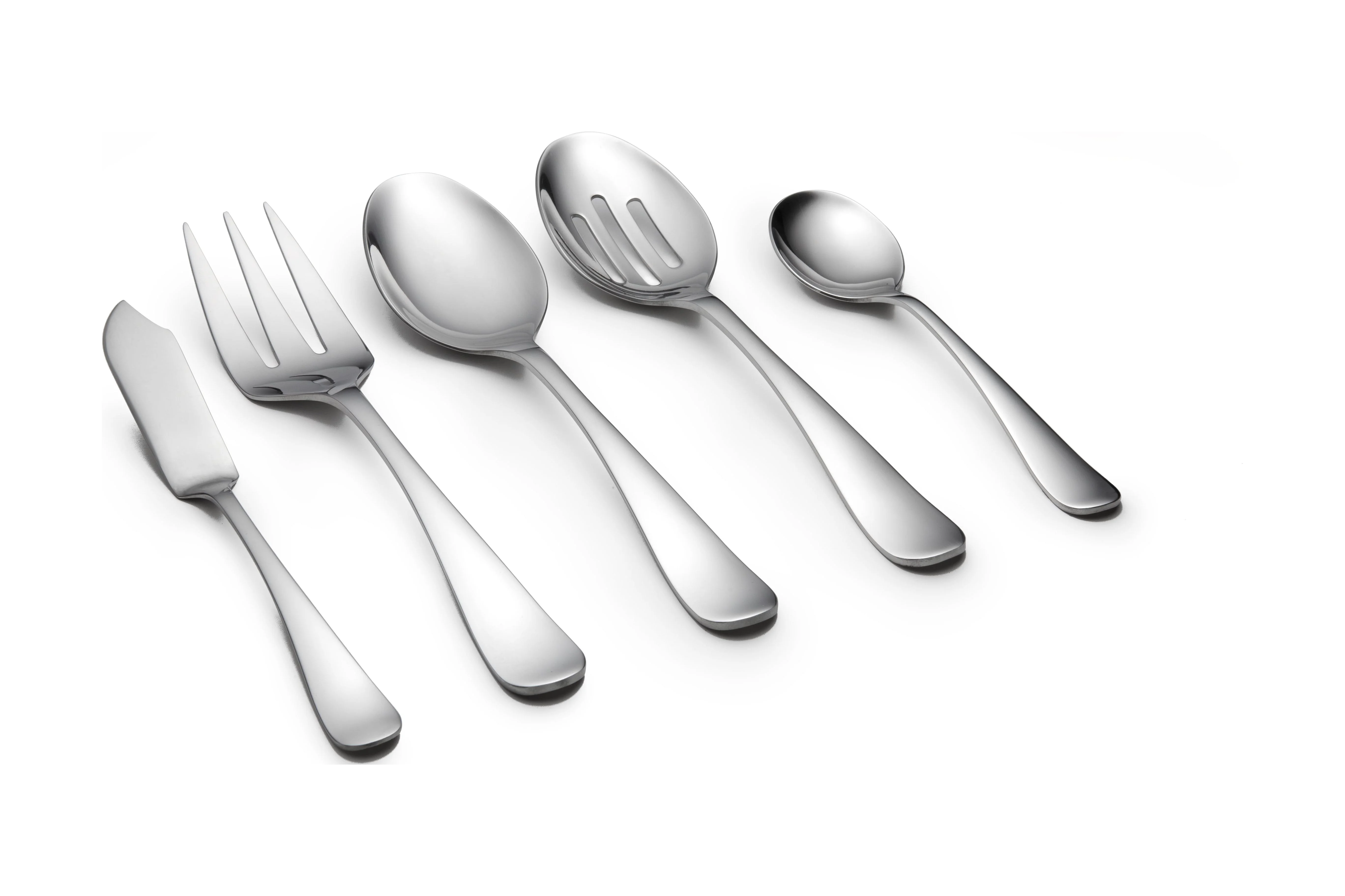 Cambridge Silversmiths Pepino Mirror 45-Piece Flatware Set, Service for 8