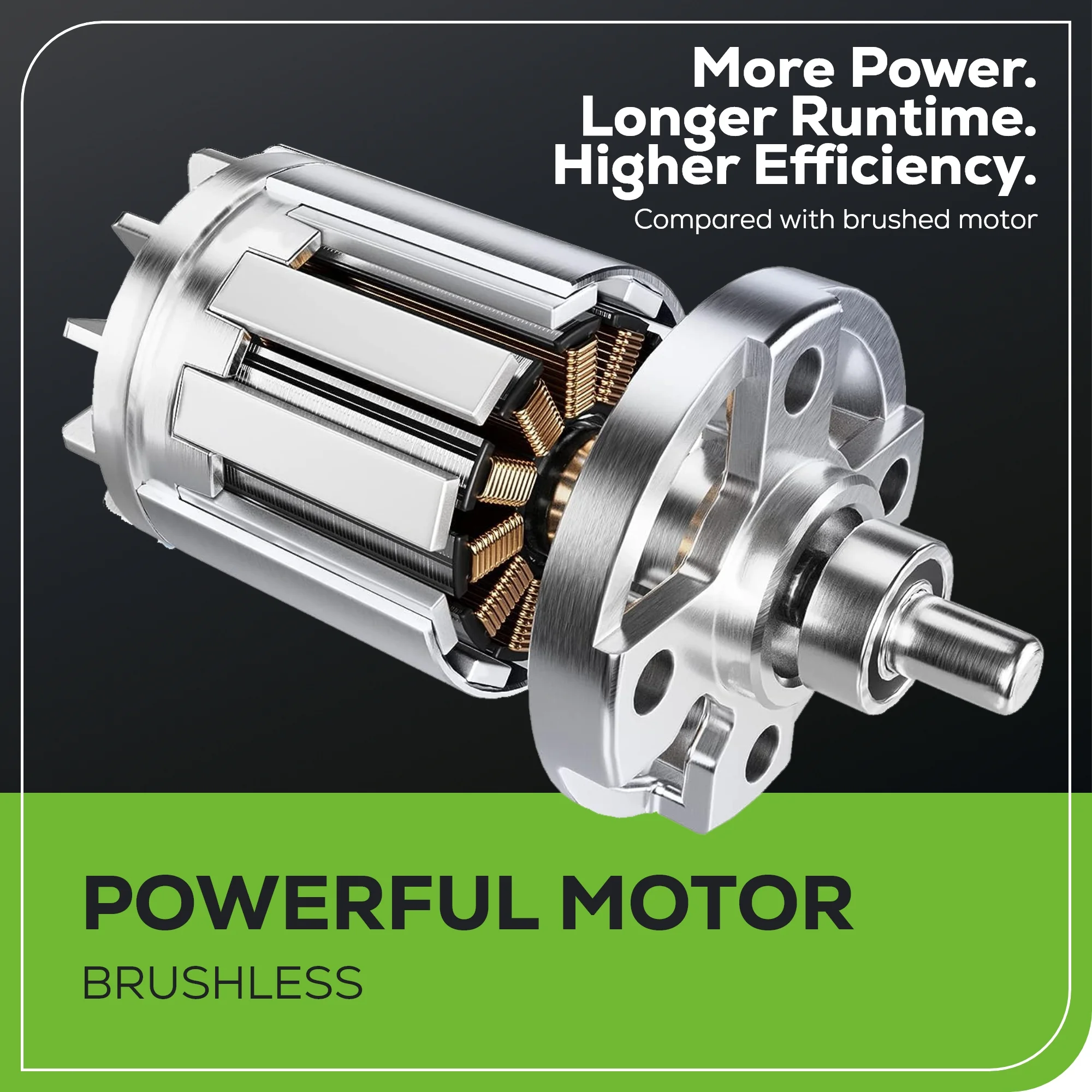 Greenworks 60V 8" Brushless Cordless Edger, 2.0 Ah Battery and Charger Included - Image 6