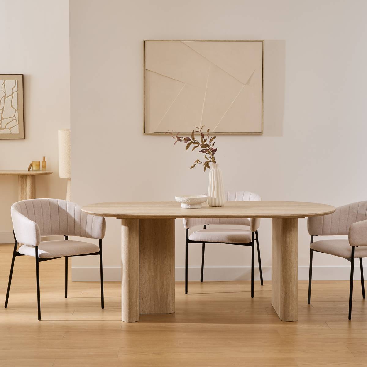 Dining Table "Anaya" L. 180 cm, Beige