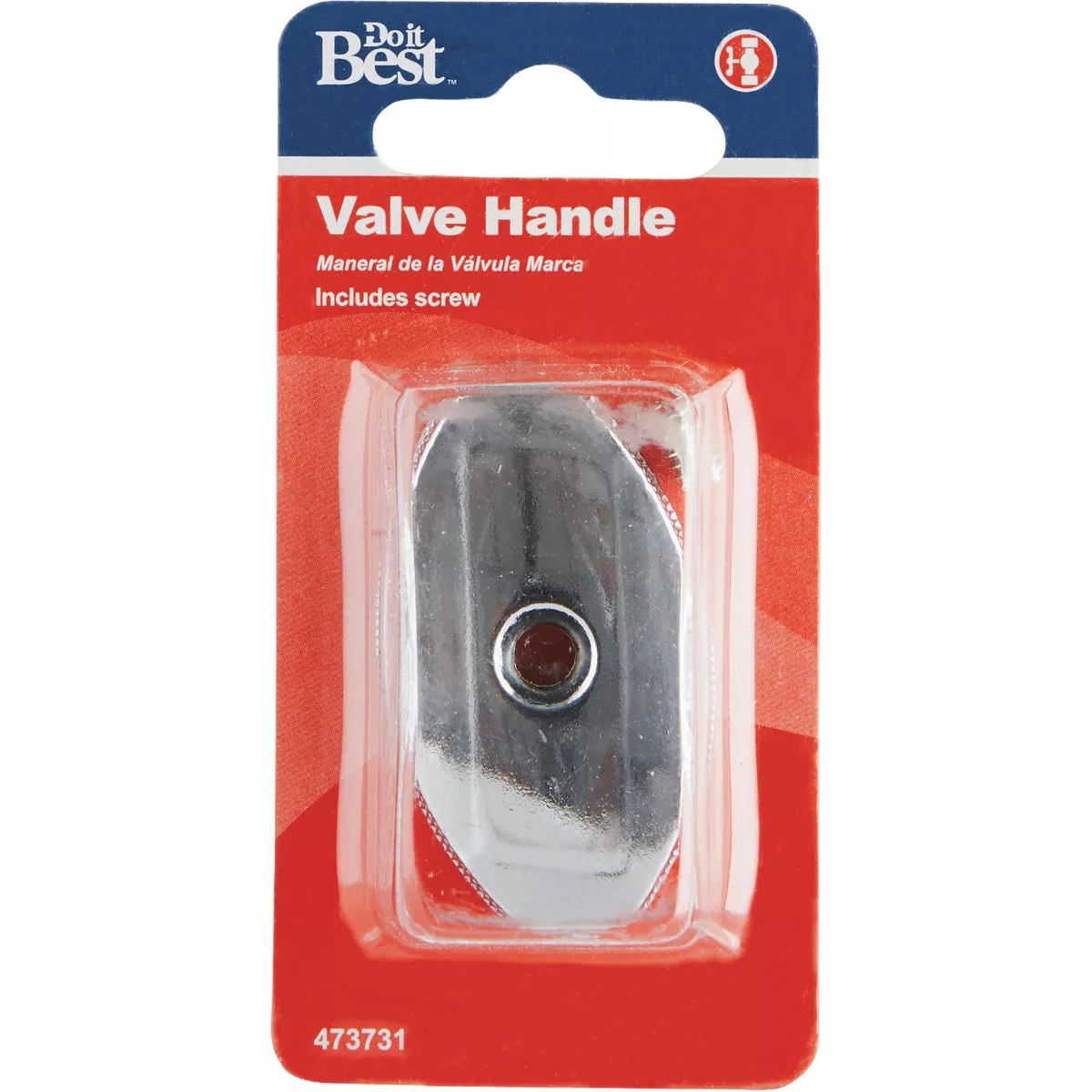 Do it Best Chrome Plated Metal Valve Handle