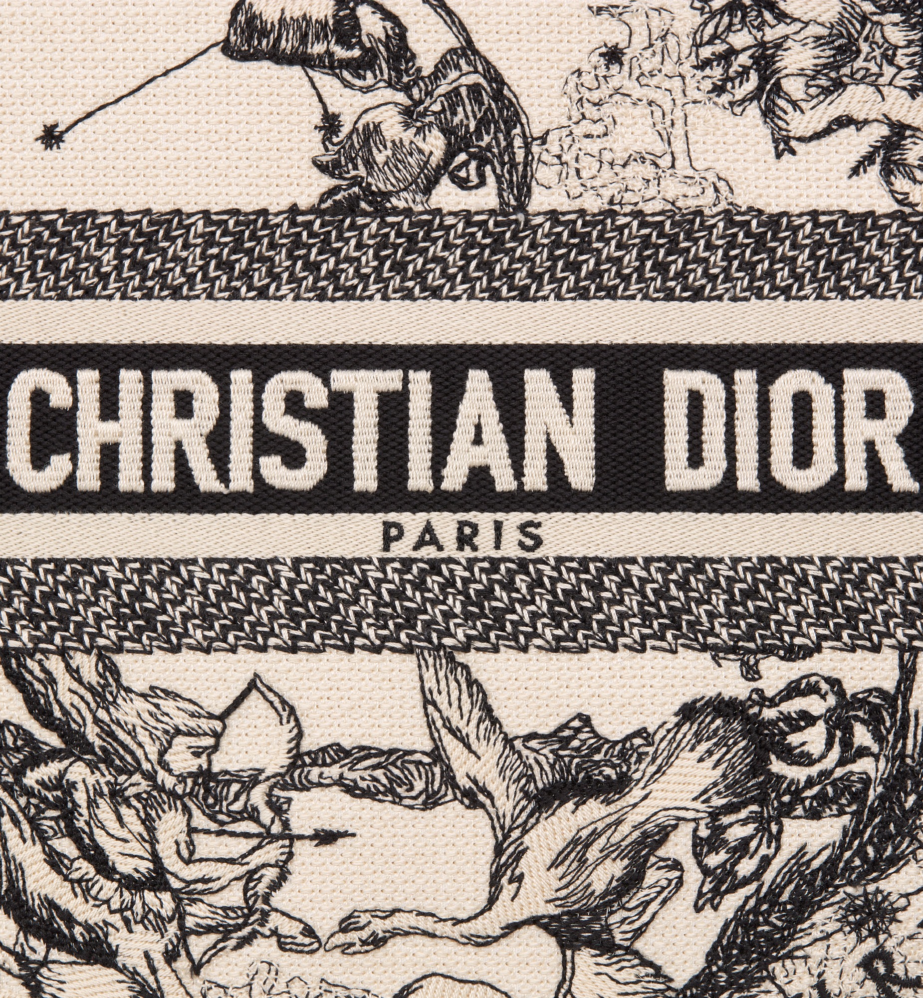Christian Dior Small Dior Book Tote Bag Latte And Black  For Women M1265ZRHZ_M06E – 26.5 Cm/ 10.5 Inches