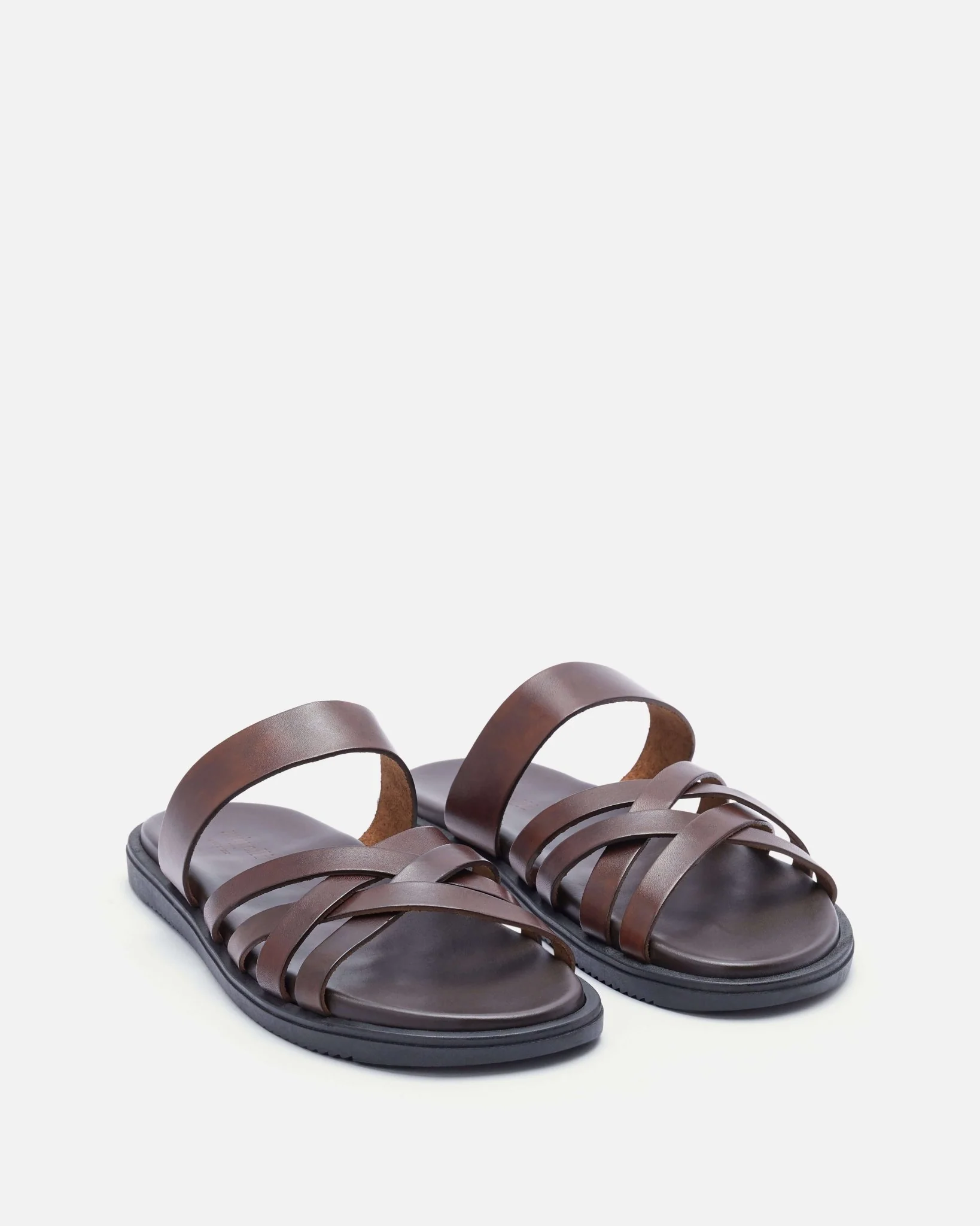 MULES NICOLAU - En cuir à brides croisées