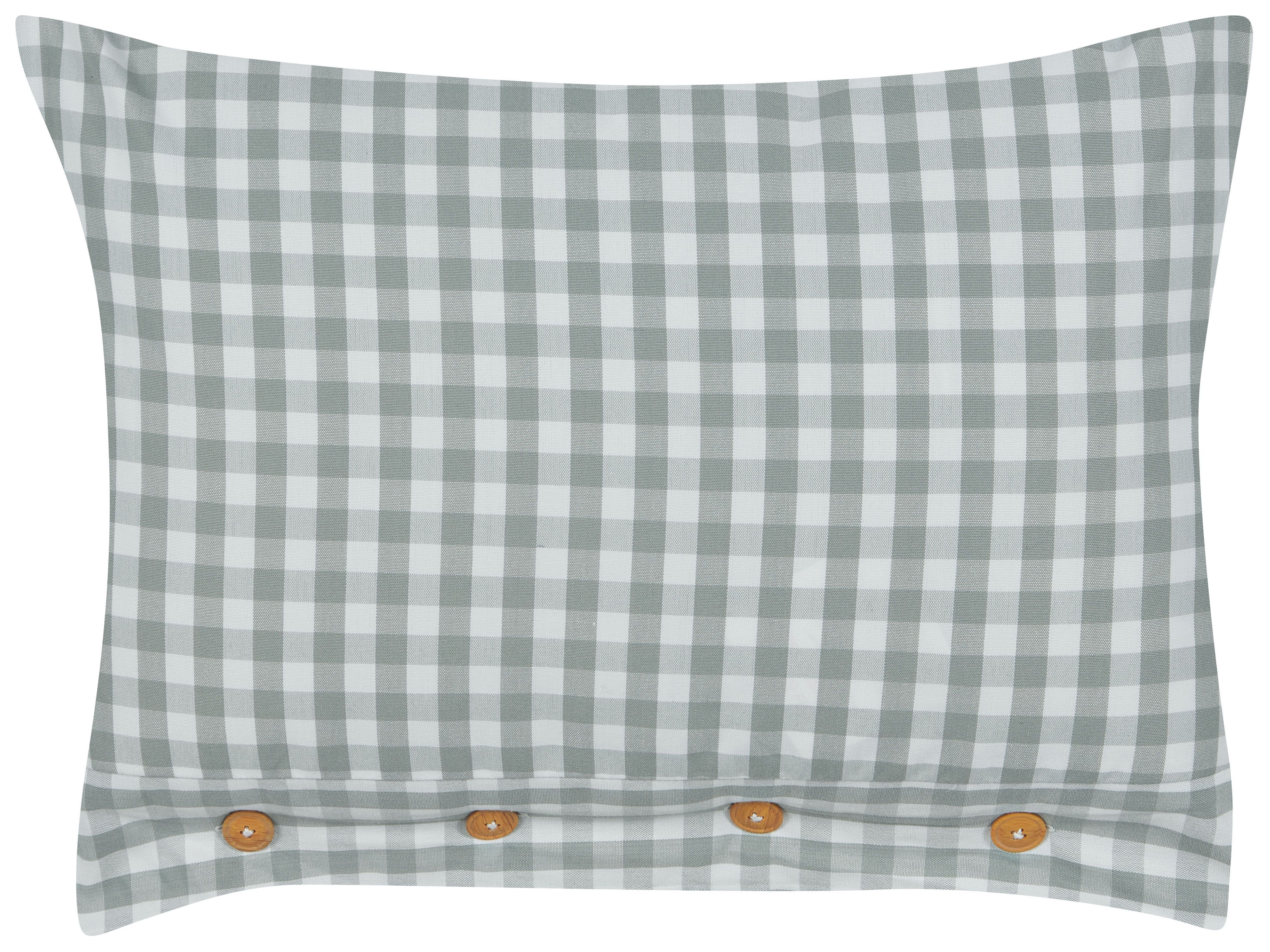 Throw Cushion TALYA 40 x 60 cm Mint Green Checked