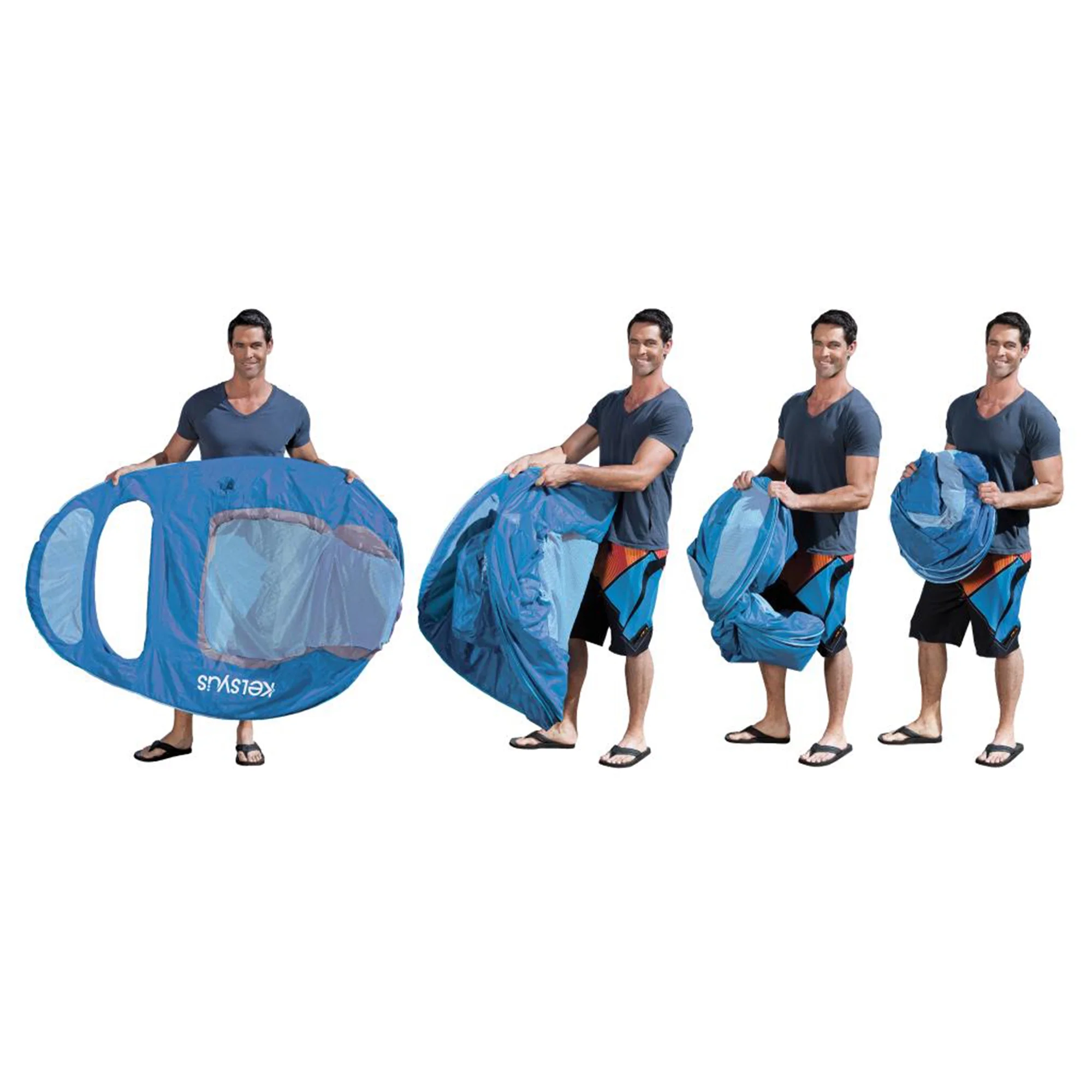 Kelsyus Floating Pool Lounger Inflatable Chair w/ Cup Holder Blue (2 Pack) 80014 - Image 13
