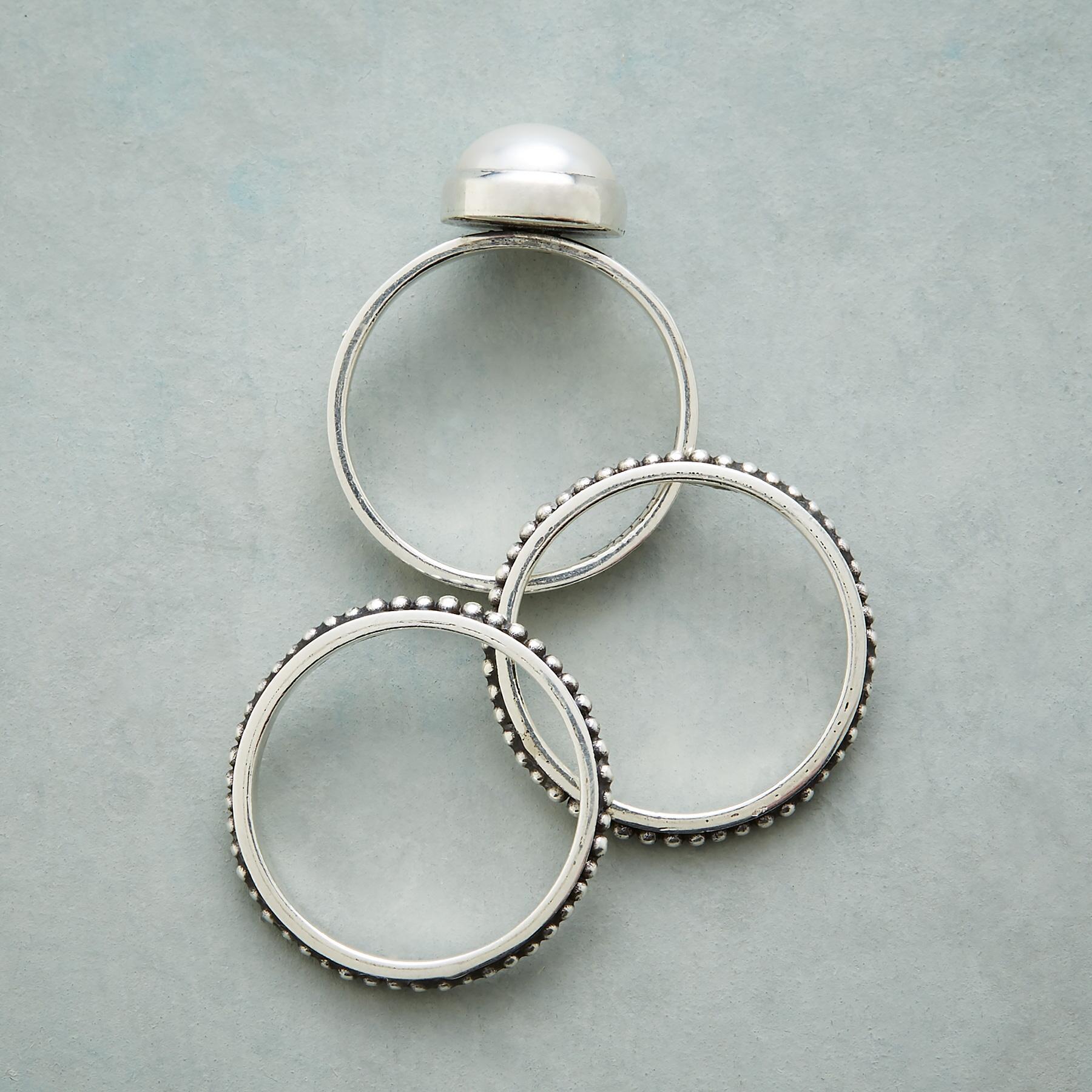 Boundaries Pearl Ring Trio - Sundance Clothing