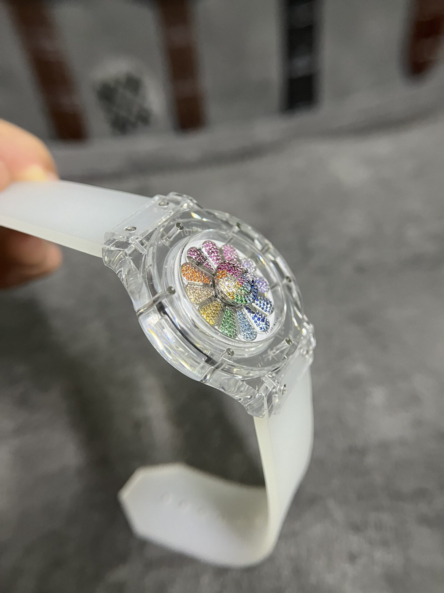 Hublot Replica Watch Takashi Murakami Sapphire Rubber Strap 42mm - Top club